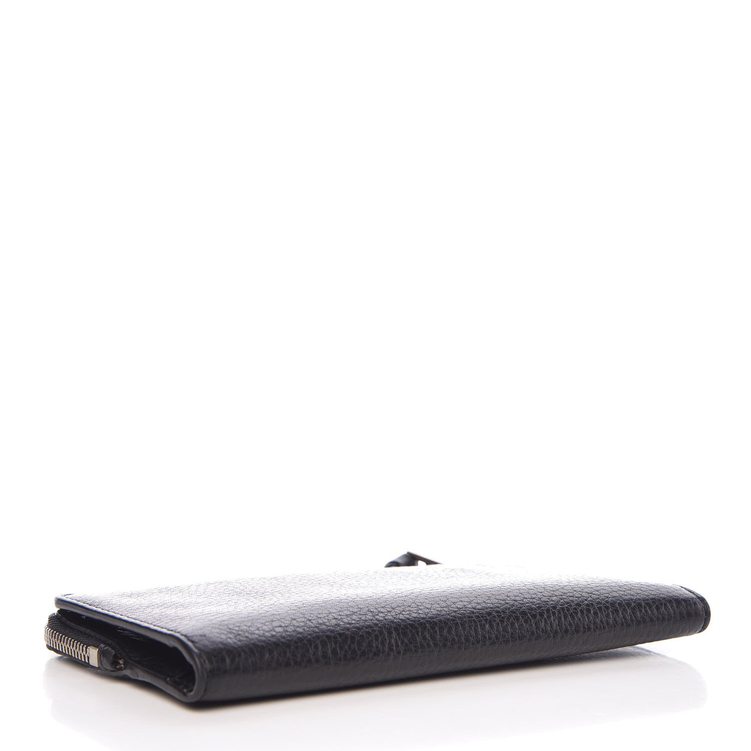 Burberry Grained Calfskin Zip Wallet Black 4 of 10