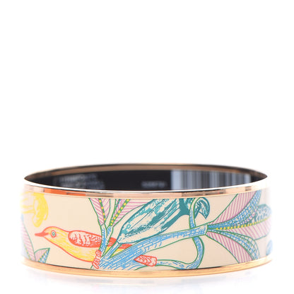 Hermes Enamel Printed Tree of Song Wide Bracelet 70 Graffitis Craft 3 of 6
