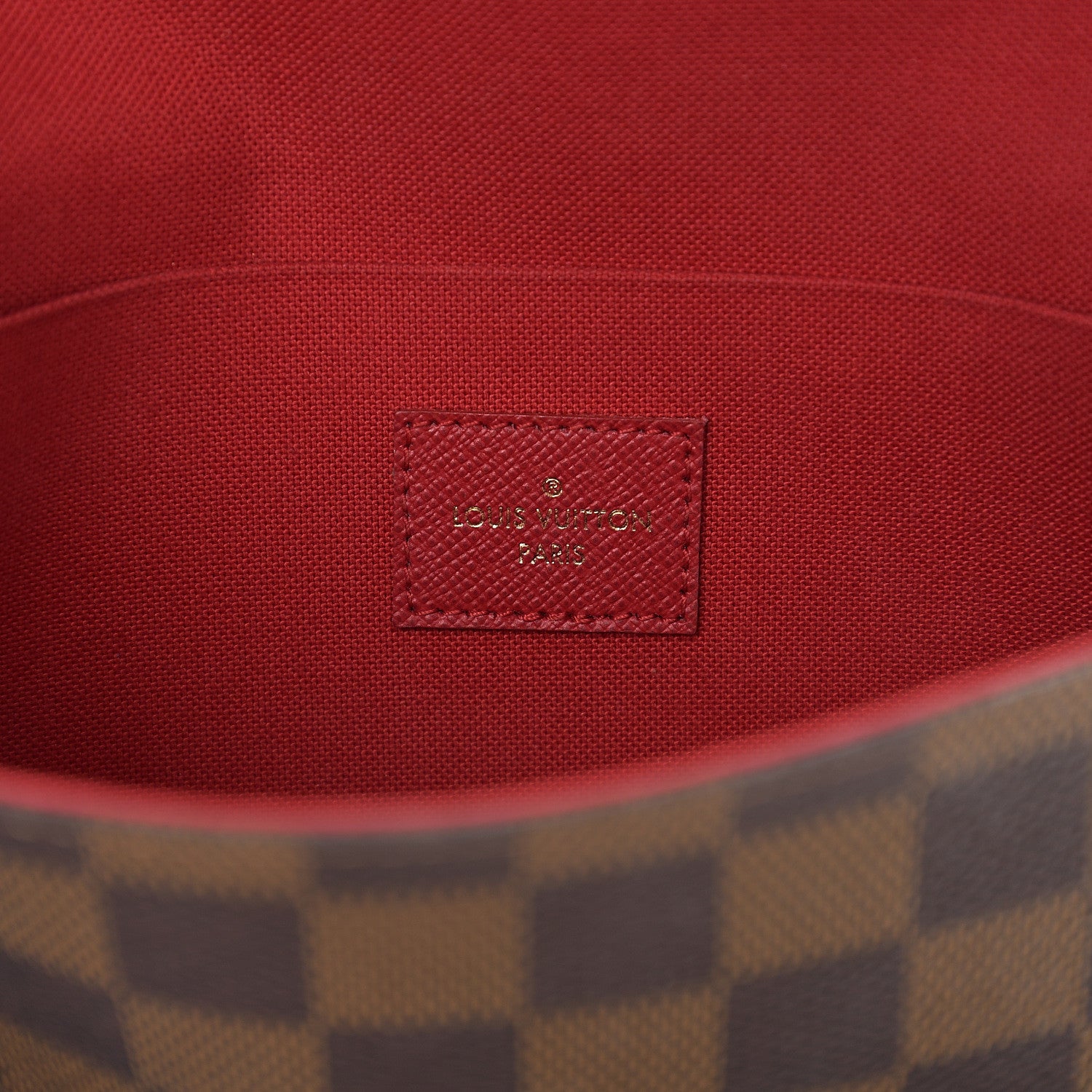 Louis Vuitton Damier Ebene Pochette Felicie Chain Wallet 5 of 7