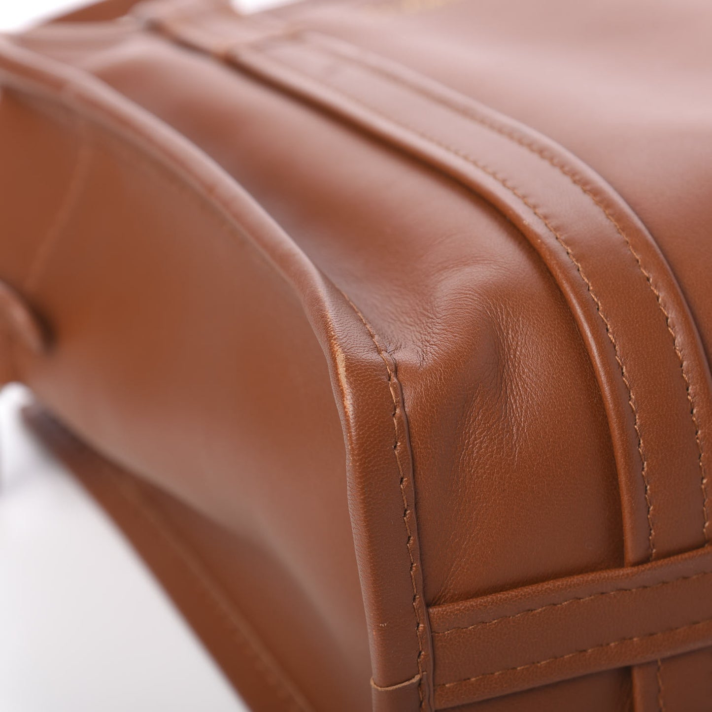 Agneau XS Bazar Shopper Tote Marron Fauve