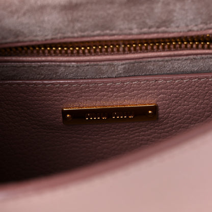 Miu Miu Goatskin Madras Mini Top Handle Bag Orchidea Gemma 6 of 18