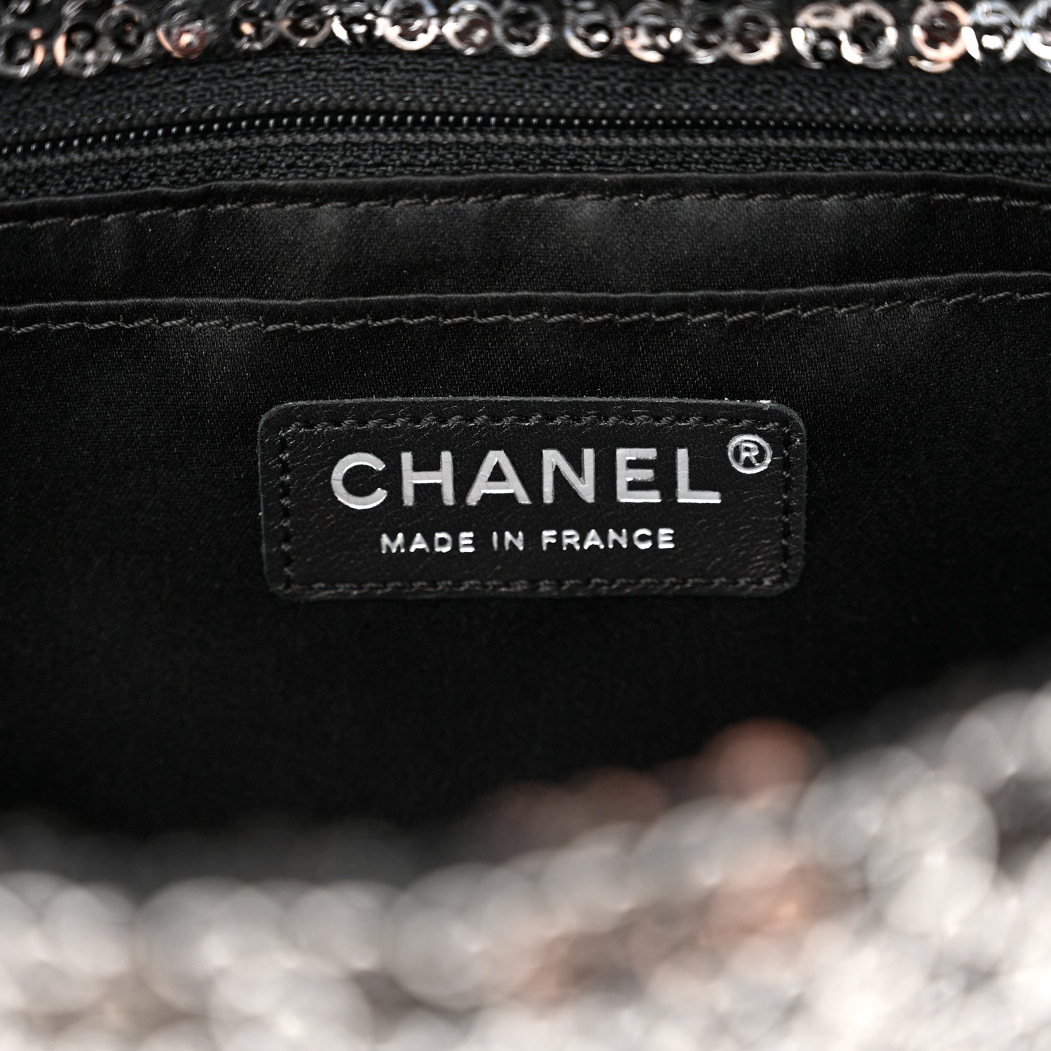 Chanel Sequin Medium Single Flap Dark Silver 6 of 11