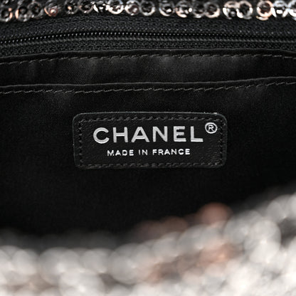 Chanel Sequin Medium Single Flap Dark Silver 6 of 11