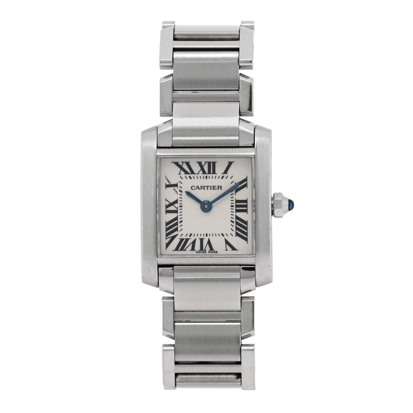 Stainless Steel 20mm Tank Francaise Quartz Watch