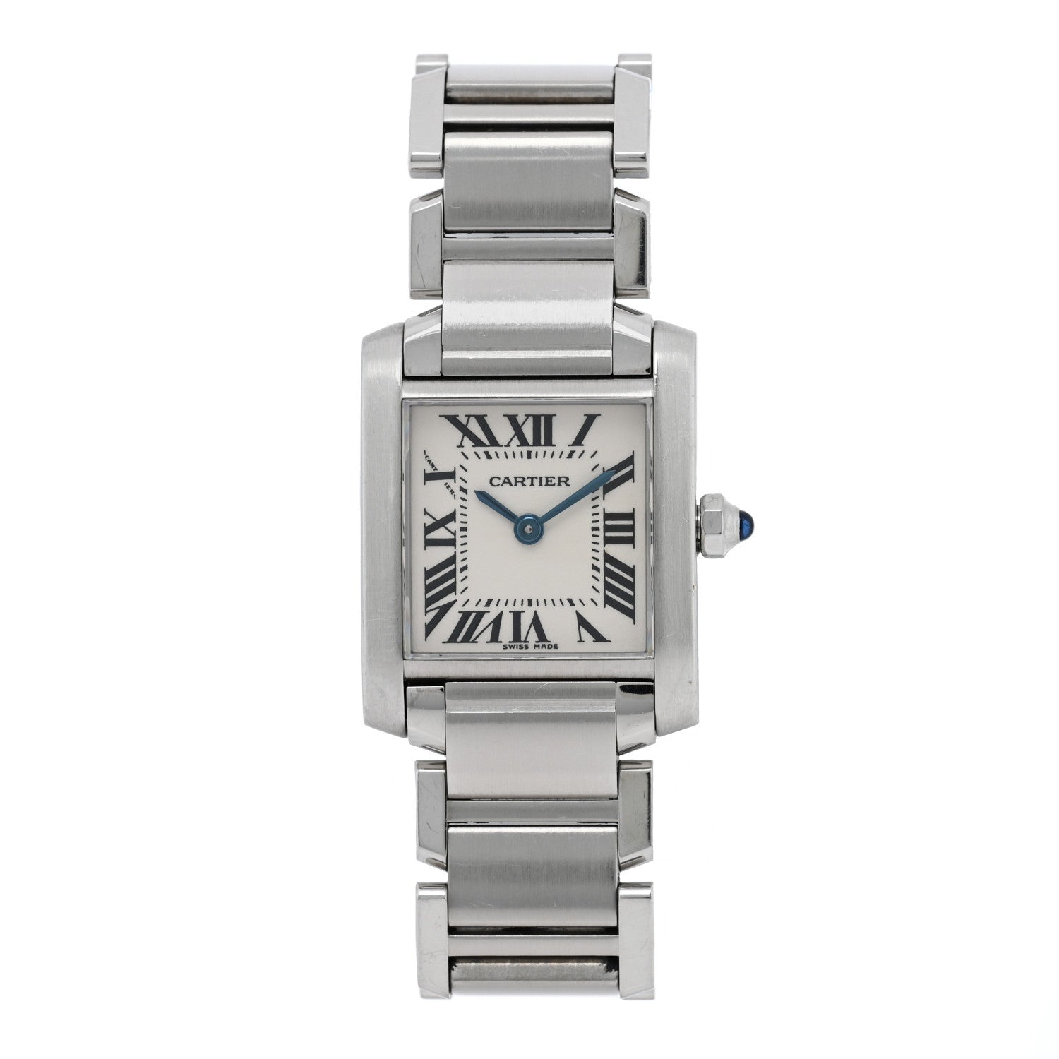 Cartier Stainless Steel 20mm Tank Francaise Quartz Watch 1 of 4