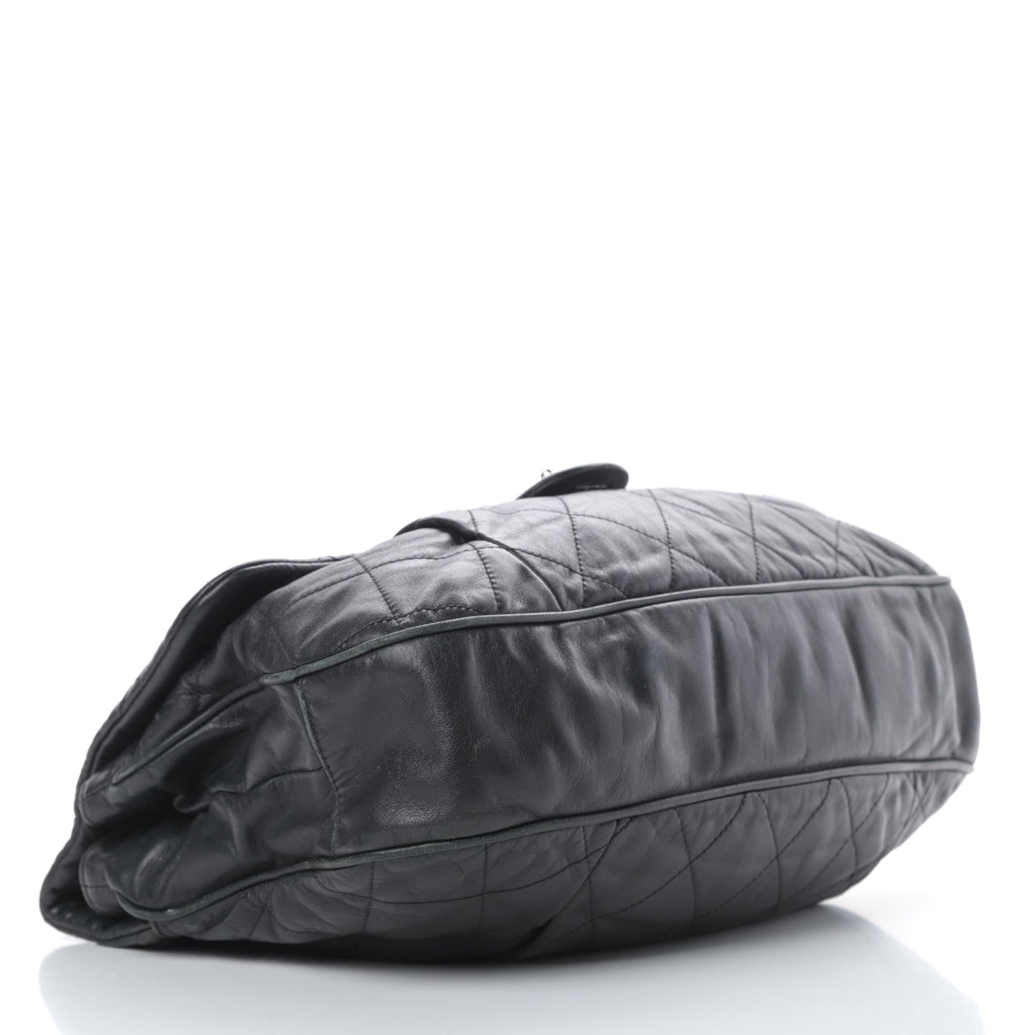 Chanel Calfskin Coco Pleats Flap Black 4 of 17