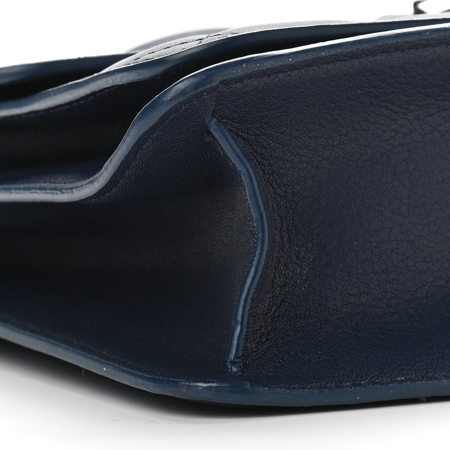 Chanel Goatskin Quilted Large CC Box Flap Navy 8 of 9