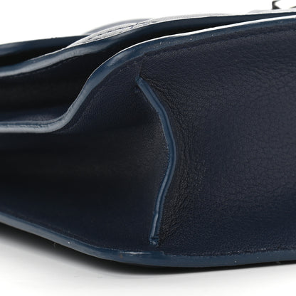 Chanel Goatskin Quilted Large CC Box Flap Navy 8 of 9