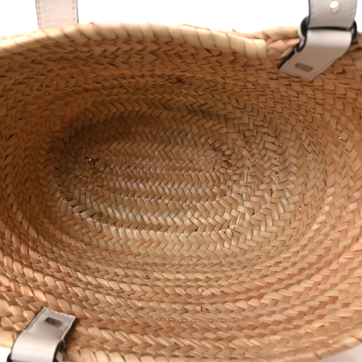 Loewe Raffia Basket Tote Bag Natural White 5 of 9