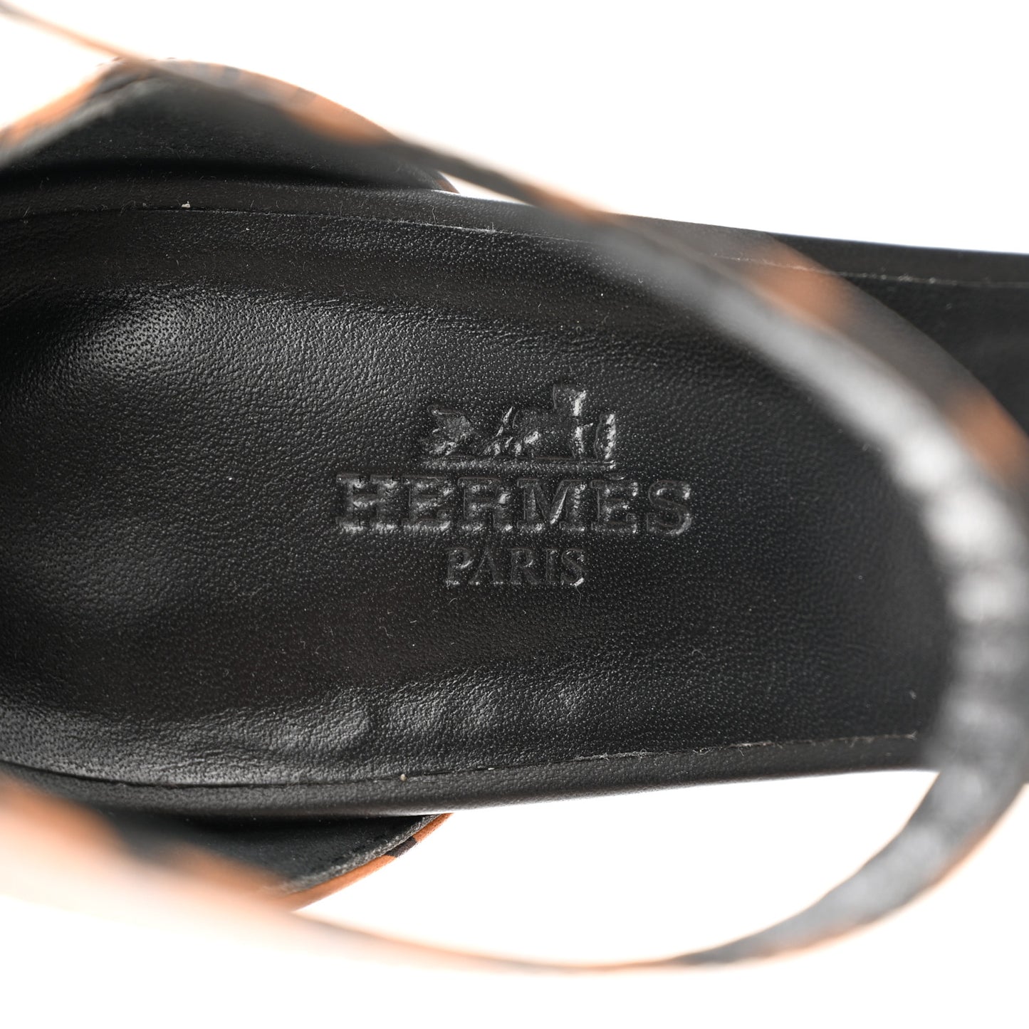 Calfskin Printed Acapulco Wedge Sandals 39.5 Black Naturel