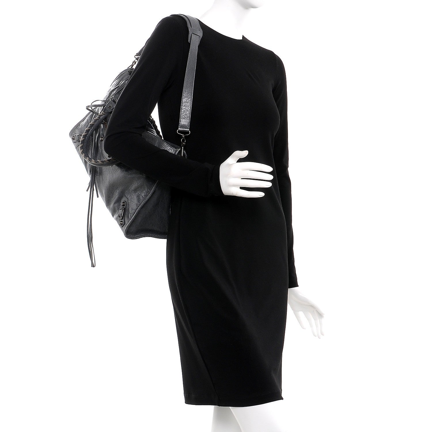 Balenciaga Agneau Classic Hardware City Gris Tarmac 2 of 7