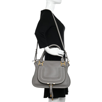 Chloe Calfskin Medium Marcie Satchel Cashmere Grey 3 of 9