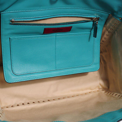 Valentino Garavani Vitello Medium Rockstud Tote Colibri 7 of 10