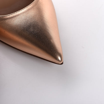 Valentino Garavani Metallic Nappa Rockstud New Plain 100mm Pumps 39.5 Rame 14 of 14
