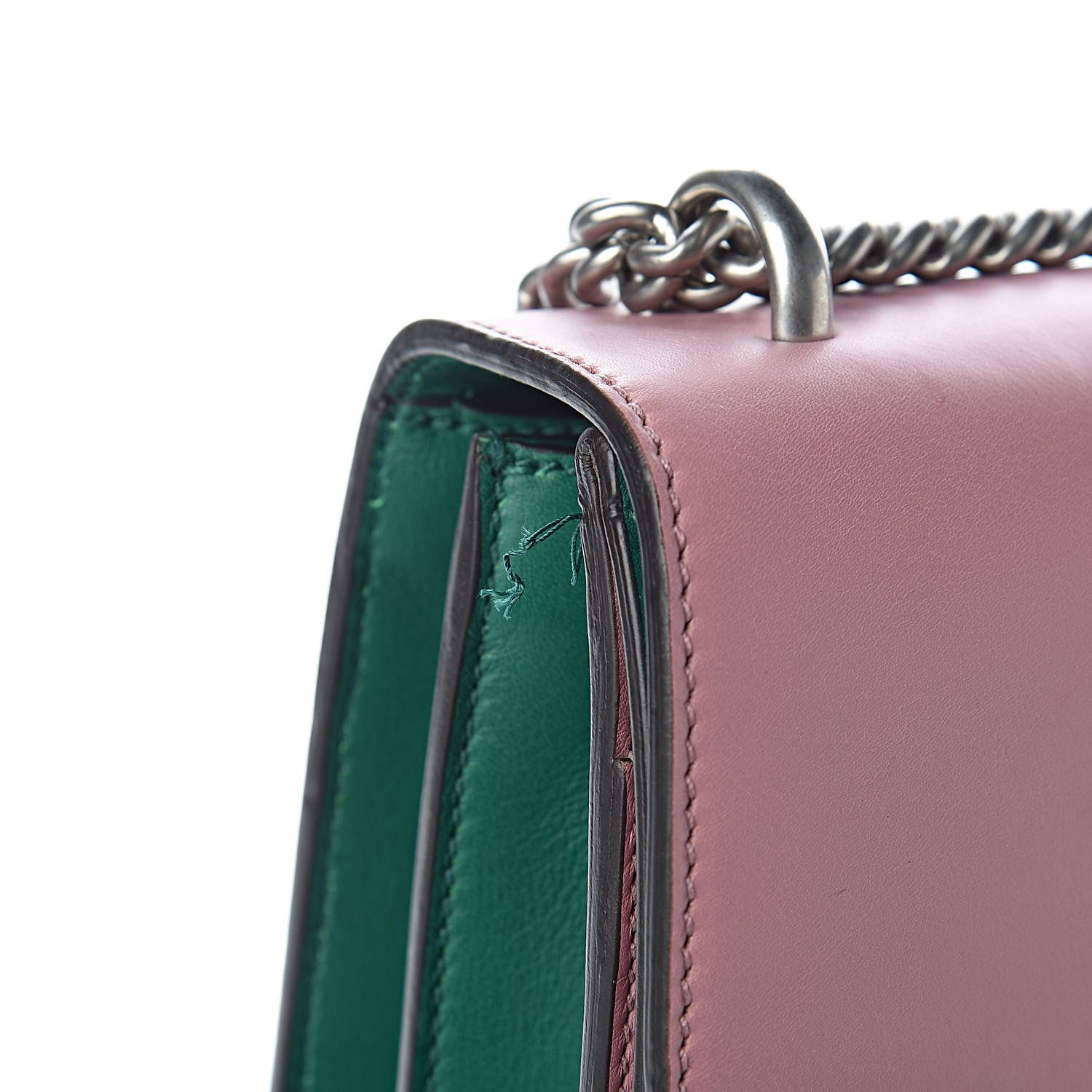 Gucci Calfskin Heart Embroidered Medium Dionysus Shoulder Bag Pink 9 of 12