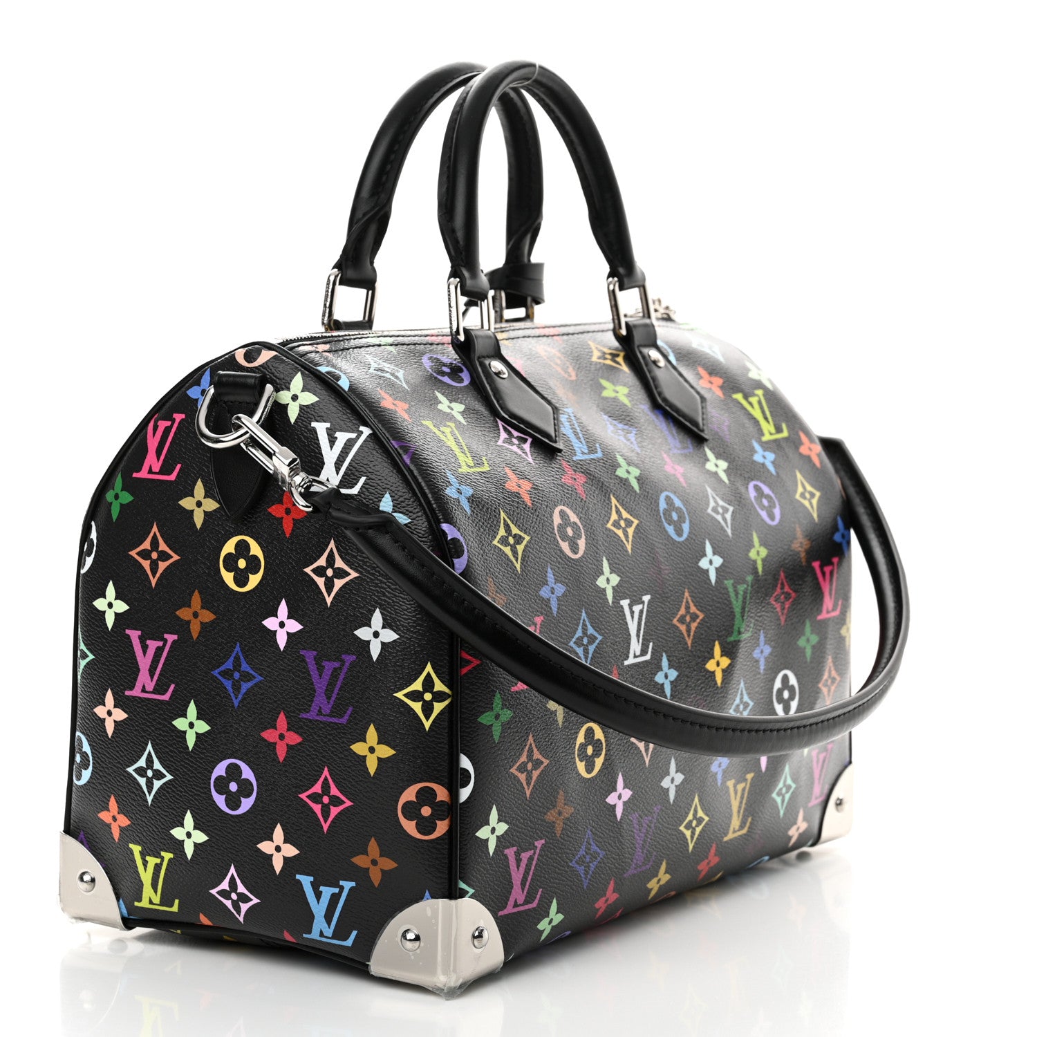 Louis Vuitton LV X TM Monogram Multicolor Speedy Soft 30 Black 3 of 10