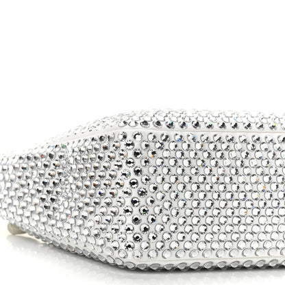 Prada Satin Crystal Mini Re-Edition 2000 Bag White 8 of 10