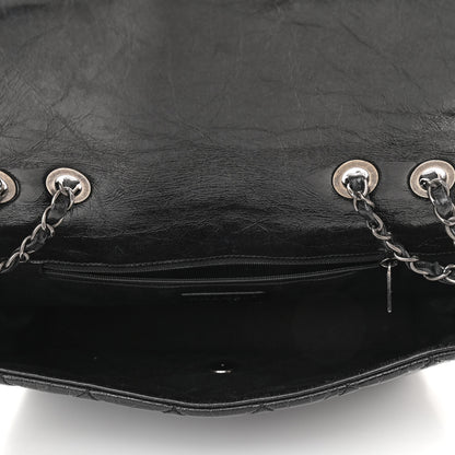 Chanel Aged Calfskin Flap Black 5 of 10
