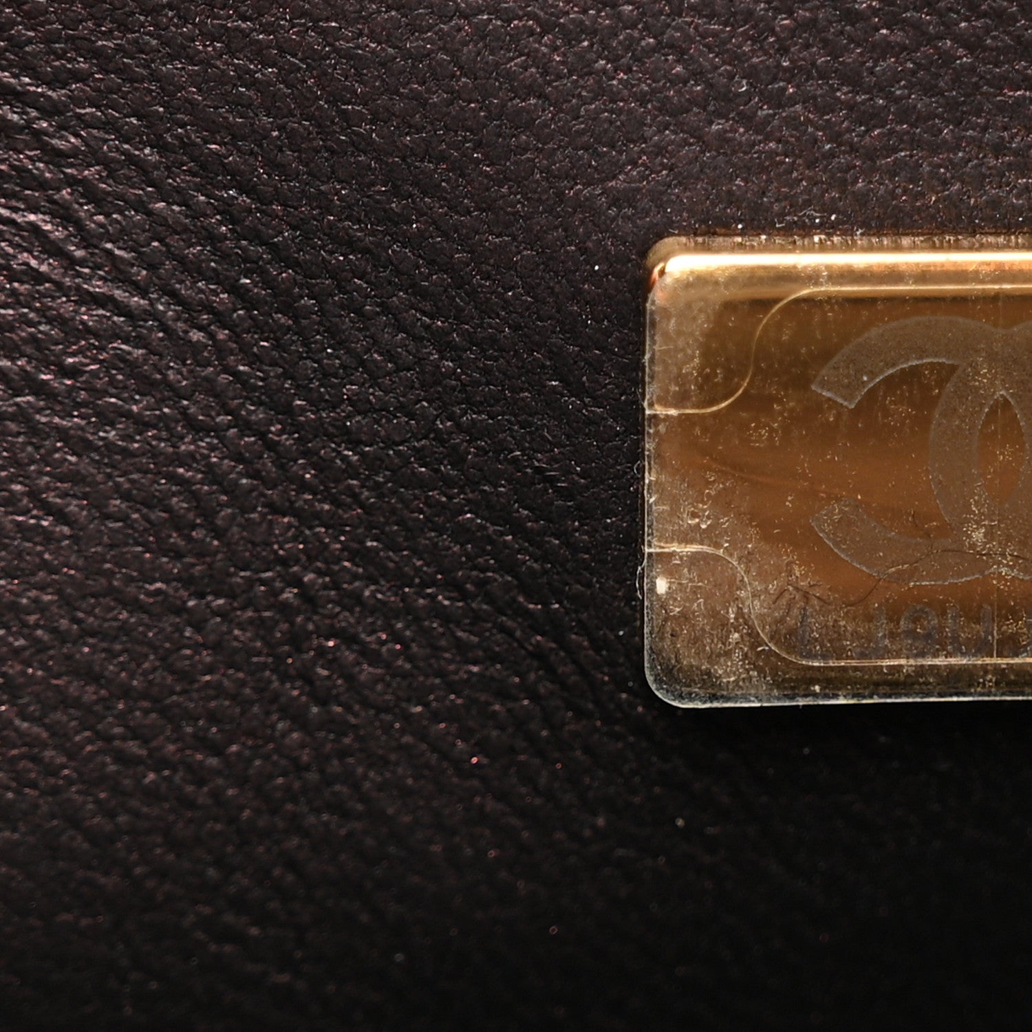 Chanel Iridescent Lambskin Quilted Mini Top Handle Rectangular Flap Burgundy 8 of 10