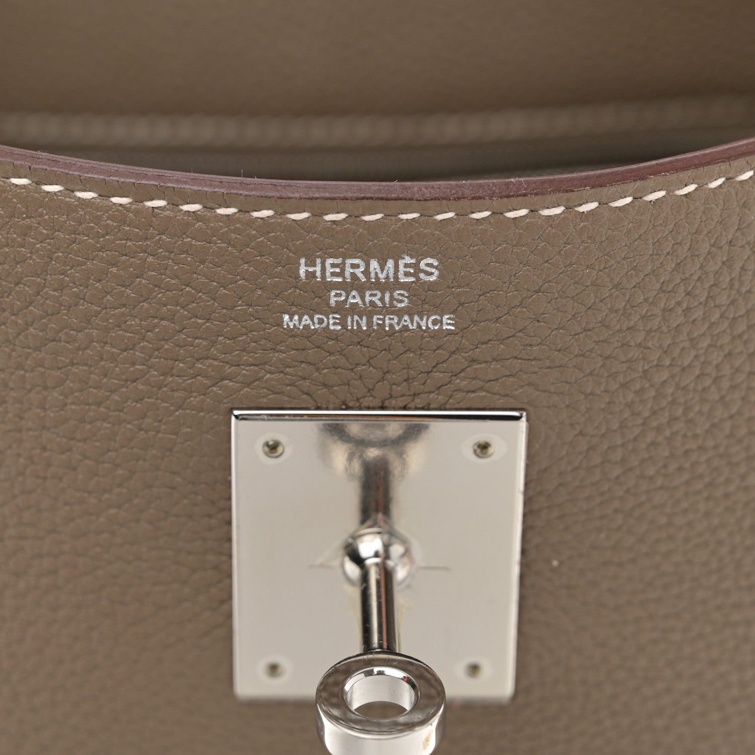 Hermes Togo Kelly Retourne 35 Etoupe 6 of 12