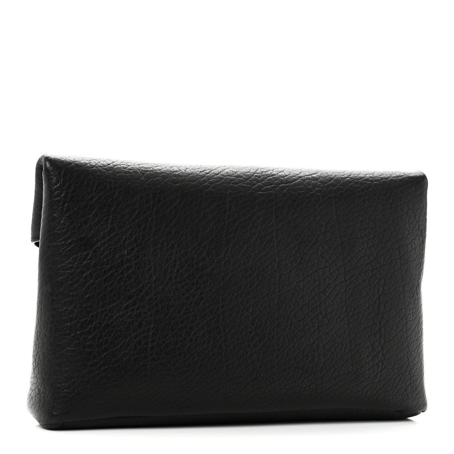 Saint Laurent Grained Lambskin Cassandre Envelope Pouch Black 3 of 9