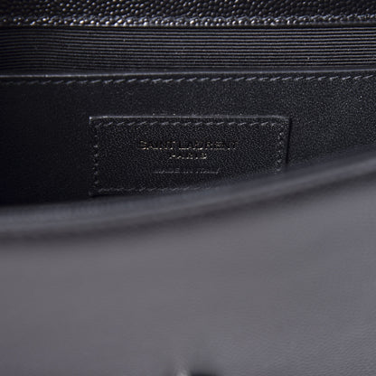Saint Laurent Grain De Poudre Small Monogram Kate Satchel Black 7 of 9