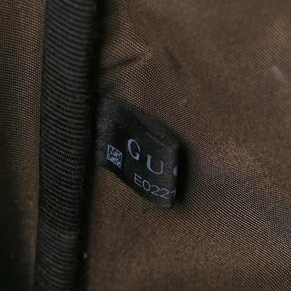 Gucci Monogram Natural Pigskin Large Diaper Bag Beige Ebony Cocoa Dark Chocolate 7 of 16