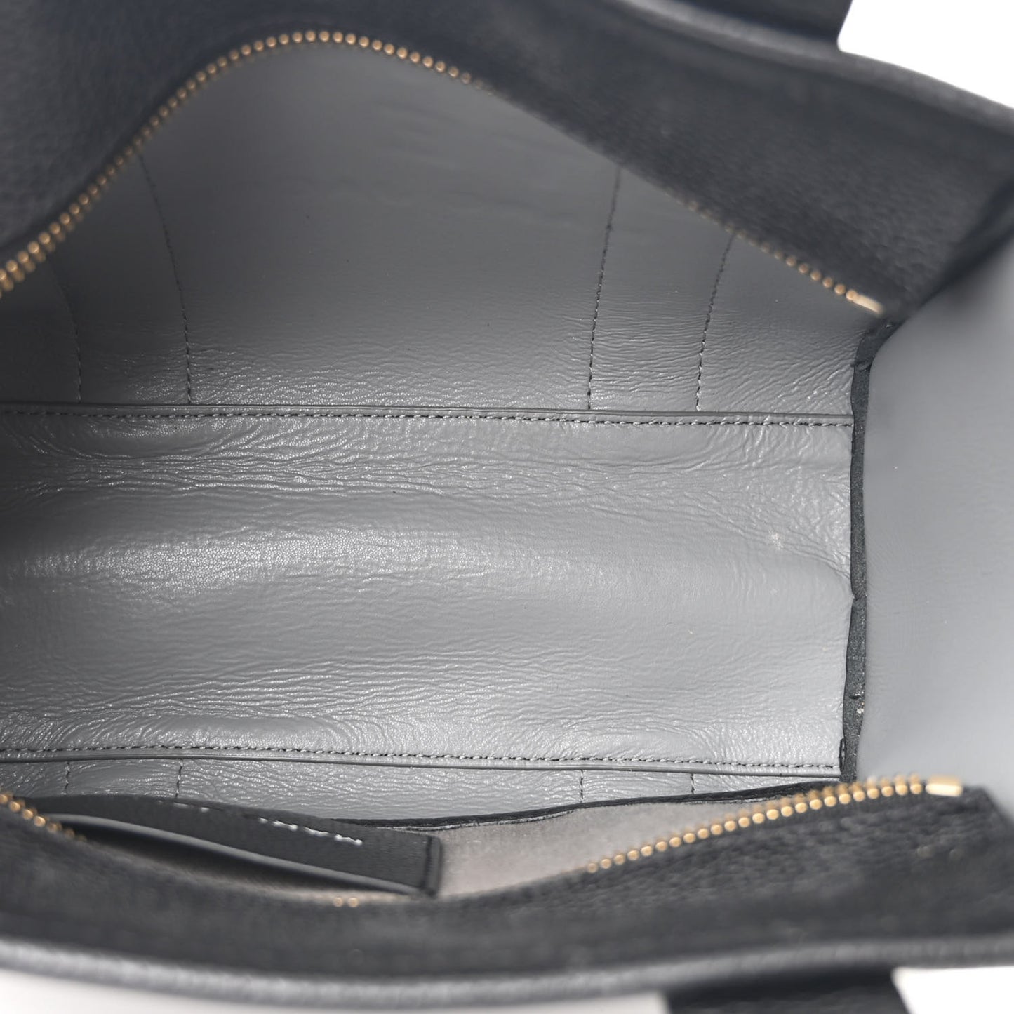 Grained Calfskin Small The Tote Bag Black