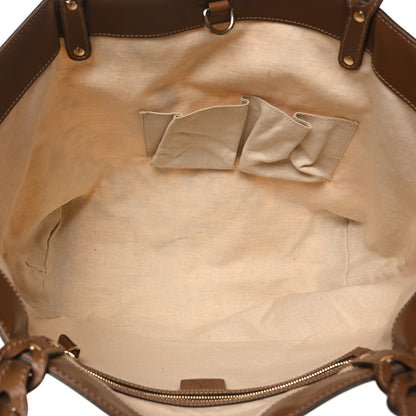 Gucci Canvas Flora Infinity Medium Craft Tote White Multicolor Acero 6 of 12