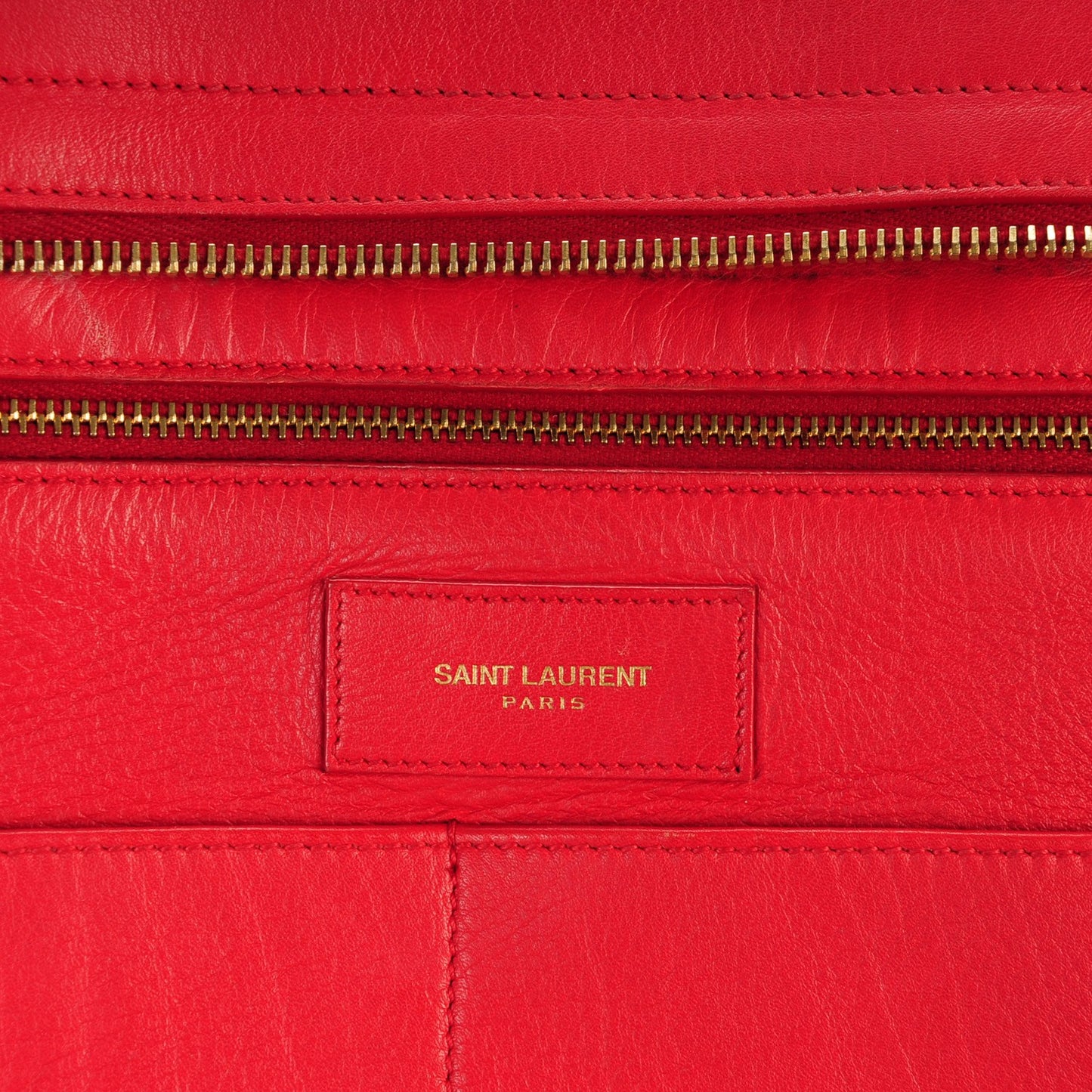 Calfskin Medium Classic Cabas Y Red