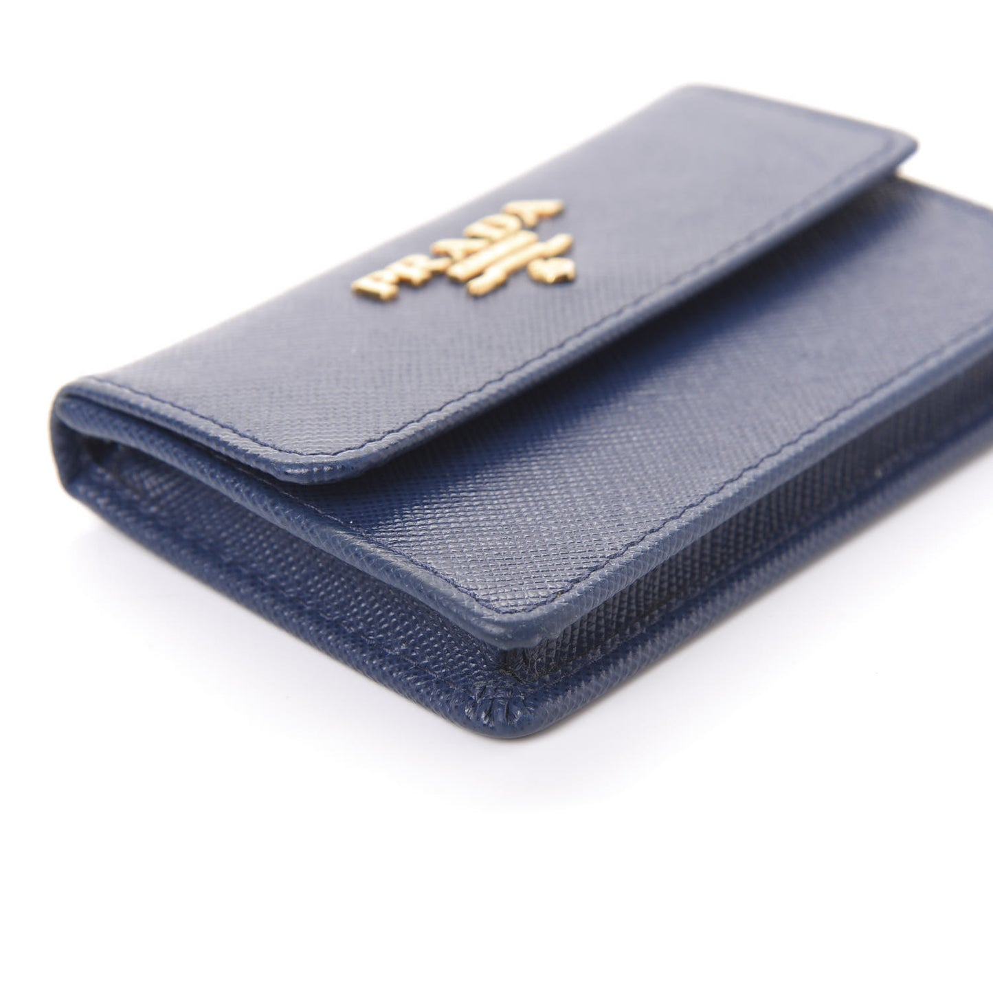 Saffiano Metal Coin Purse Bluette
