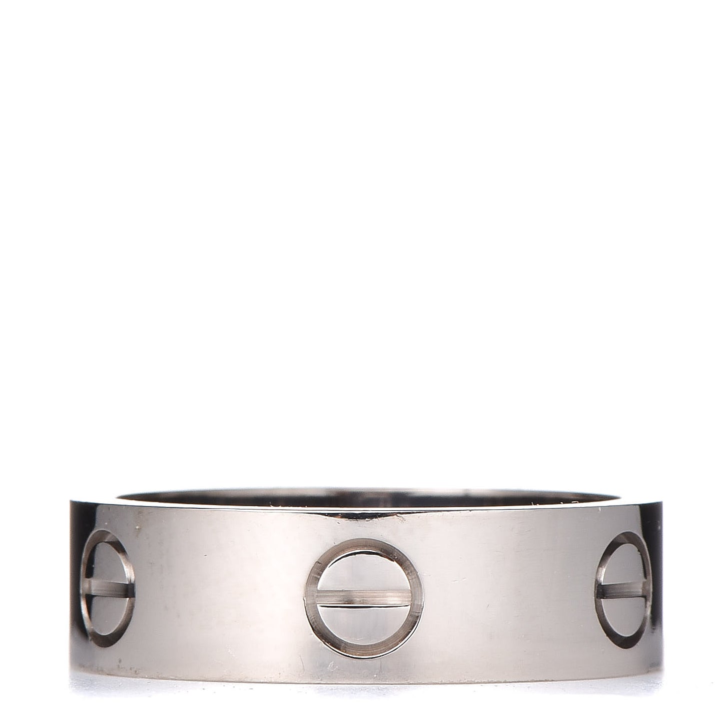18K White Gold 5.5mm LOVE Ring 57 8