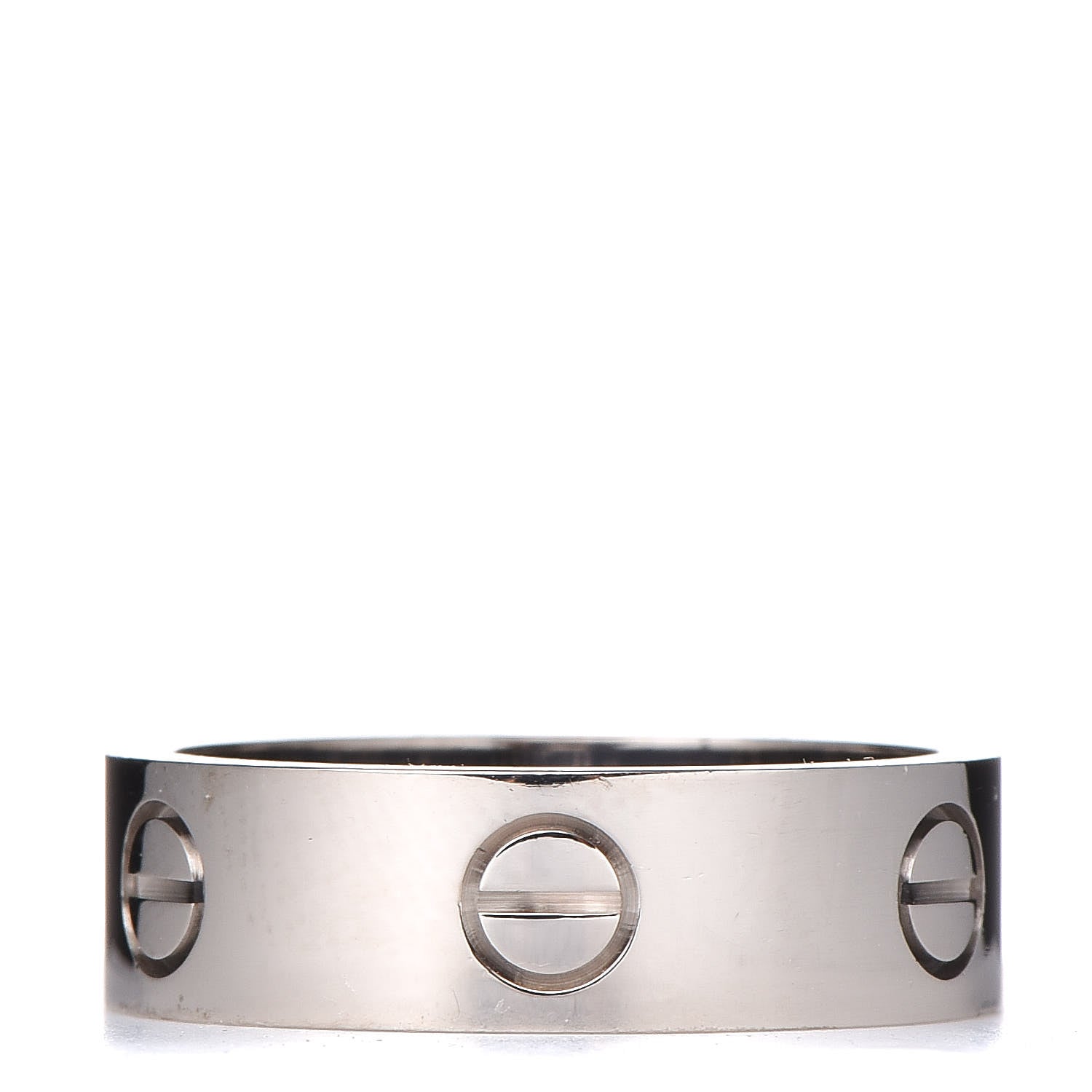 Cartier 18K White Gold 5.5mm LOVE Ring 57 8 1 of 5