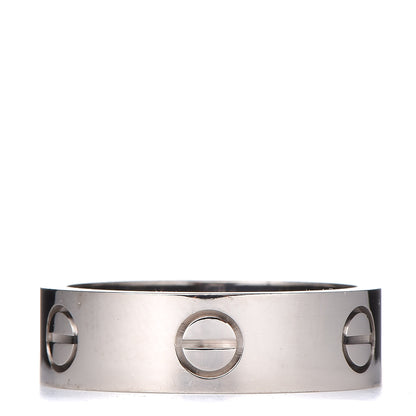 Cartier 18K White Gold 5.5mm LOVE Ring 57 8 1 of 5