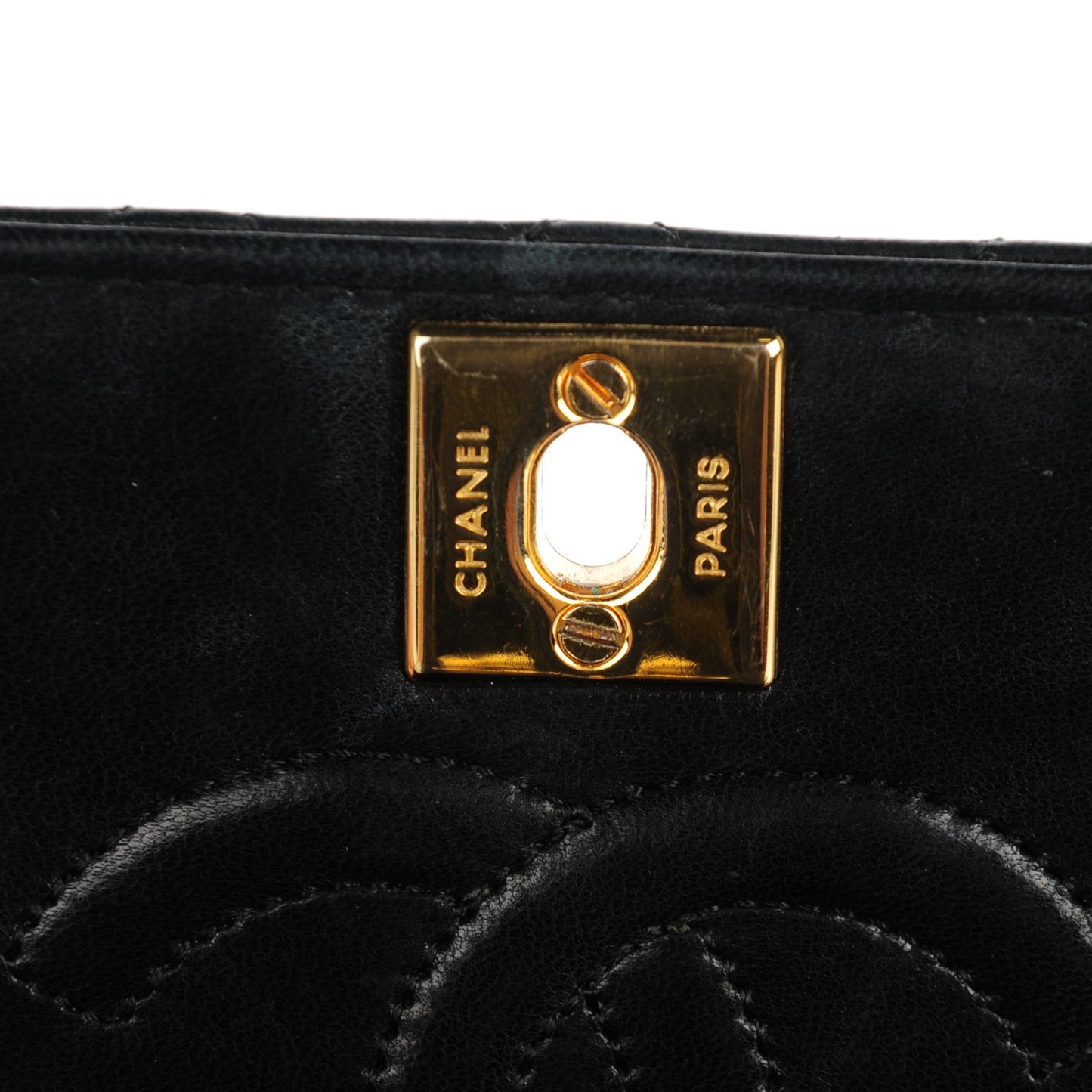 Lambskin Quilted Small Shoulder Bag Black