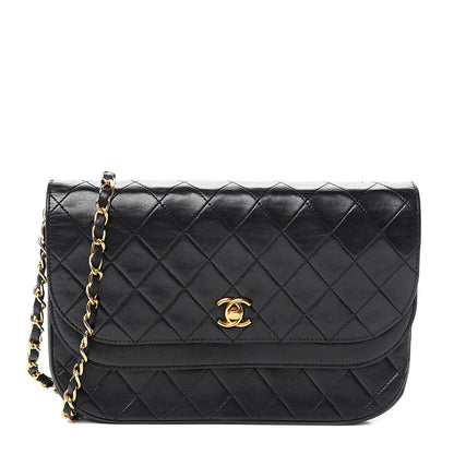 Chanel Lambskin Quilted Small Double Flap Black 1 of 11