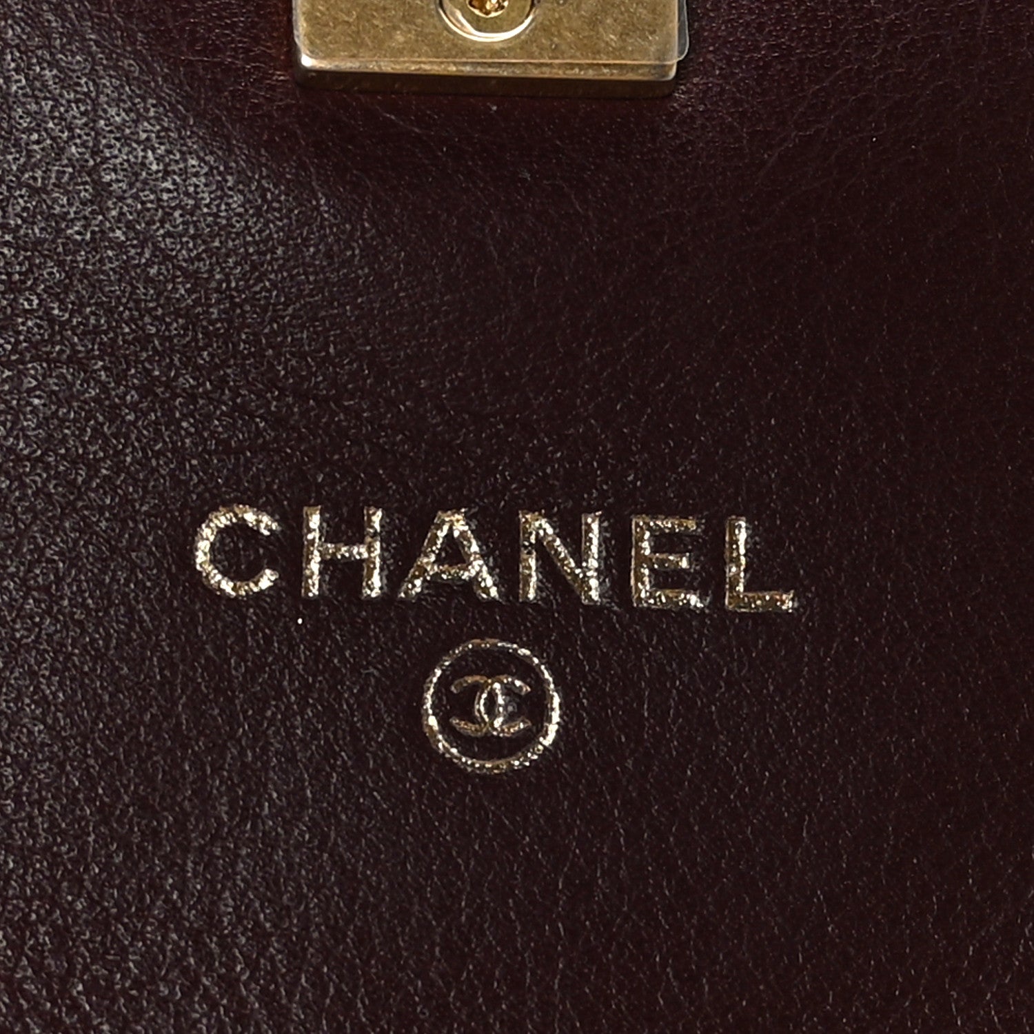 Chanel Calfskin Quilted Coco Mail Clutch With Chain Burgundy 6 of 10