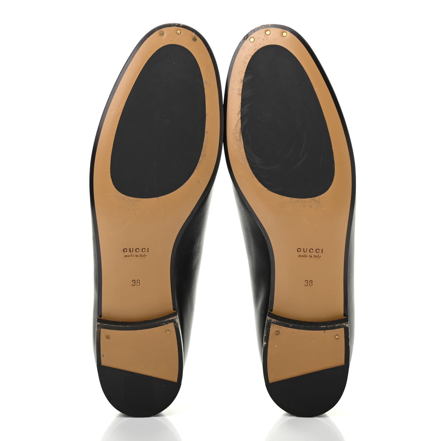 Gucci Calfskin Womens Jordaan Loafers 38 Black 10 of 24