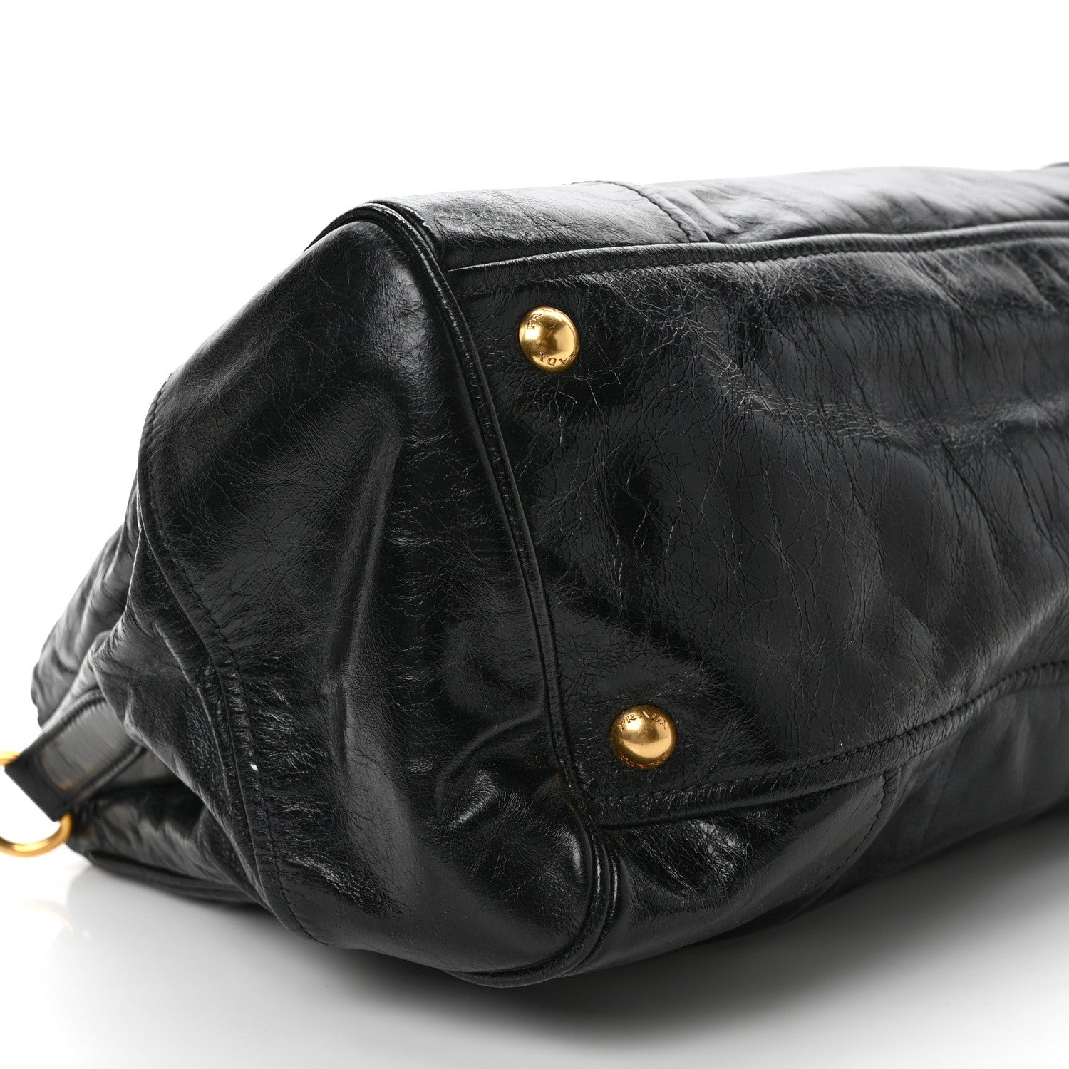 Prada Vitello Shine Shopping Satchel Black 8 of 9