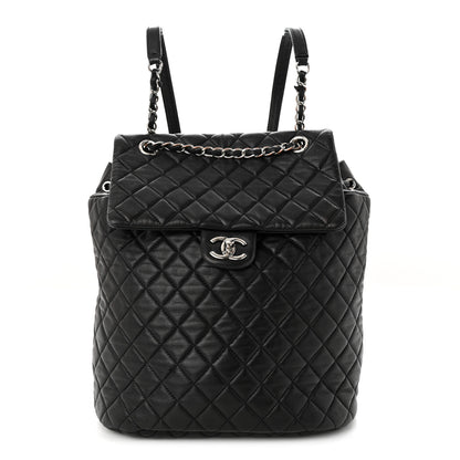 Chanel Calfskin Quilted Large Urban Spirit Backpack Black 1 of 12