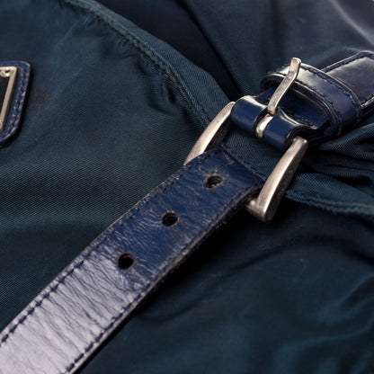 Prada Nylon Vela Messenger Bag Blue 14 of 18