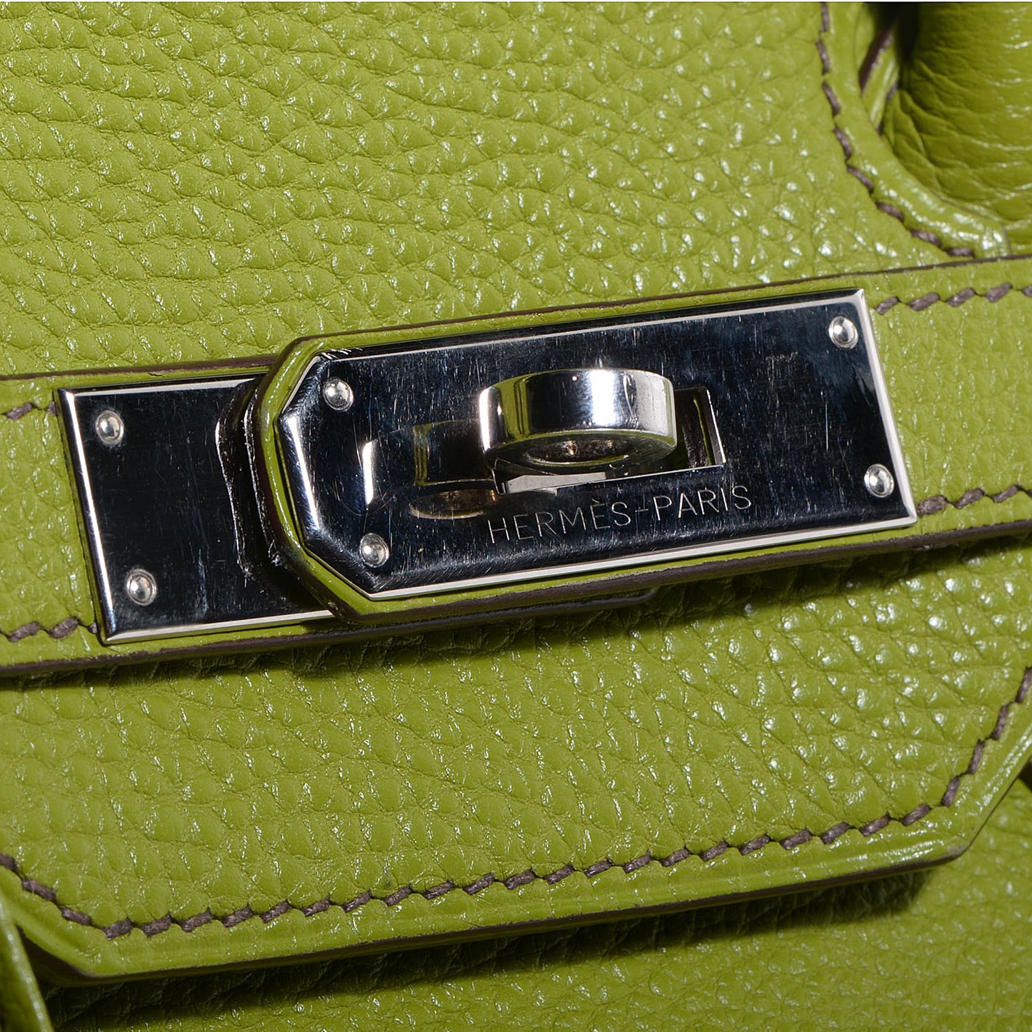 Togo Birkin 35 Vert Anis