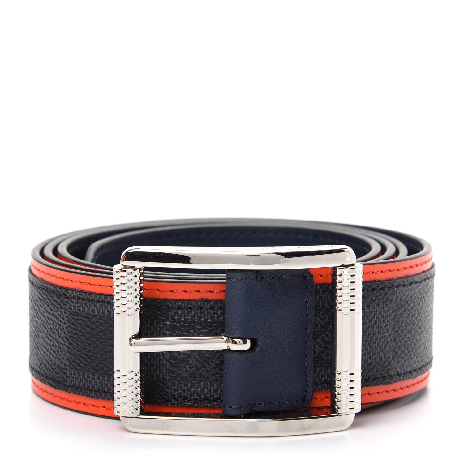 Louis Vuitton Damier Graphite 40mm Reverso Belt 110 44 1 of 6
