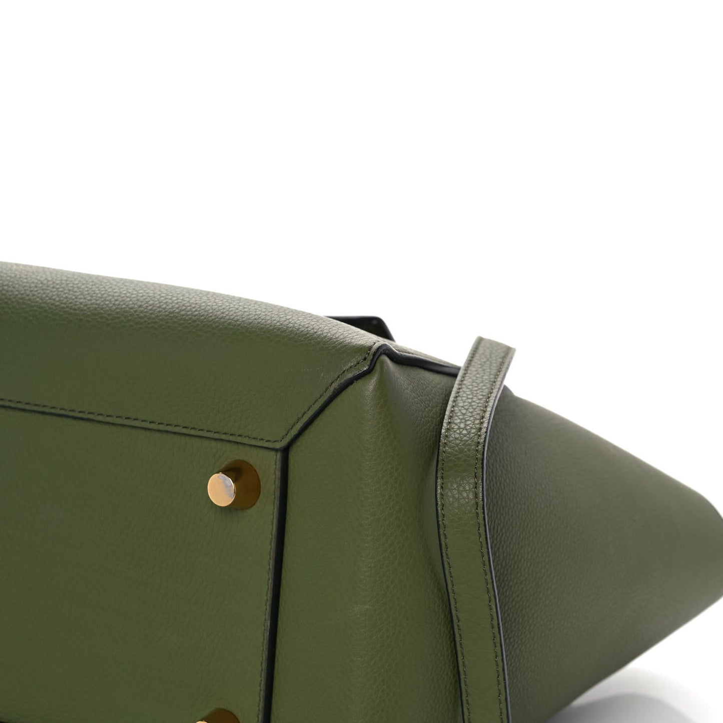 Baby Grained Calfskin Mini Belt Bag Green