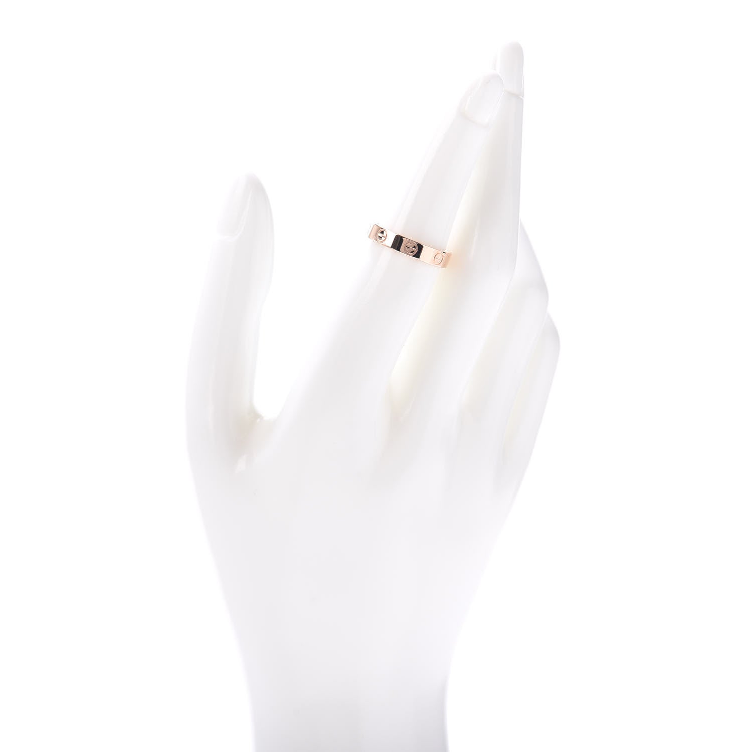 Cartier 18K Pink Gold 3.5mm LOVE Wedding Band Ring 51 5.75 2 of 4