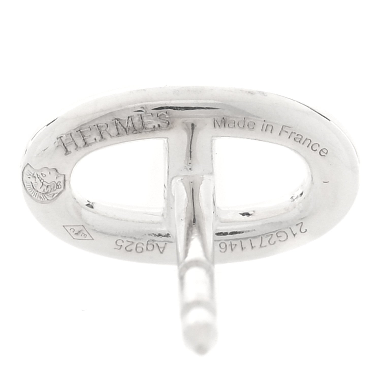 Hermes Sterling Silver TPM Farandole Earrings 4 of 5