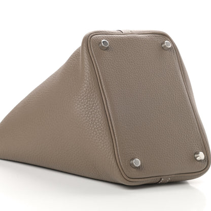 Hermes Taurillon Clemence Picotin Lock 18 PM Etoupe 9 of 11