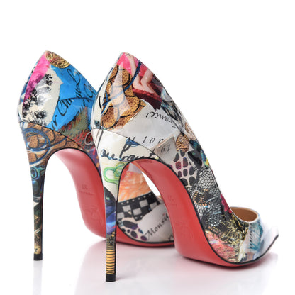 Christian Louboutin Patent Trash Pigalle Follies 100 Pumps 37 Multicolor 4 of 9
