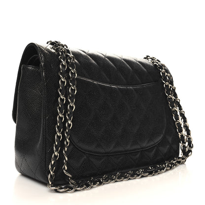 Chanel Caviar Quilted Jumbo Double Flap Black 4 of 11
