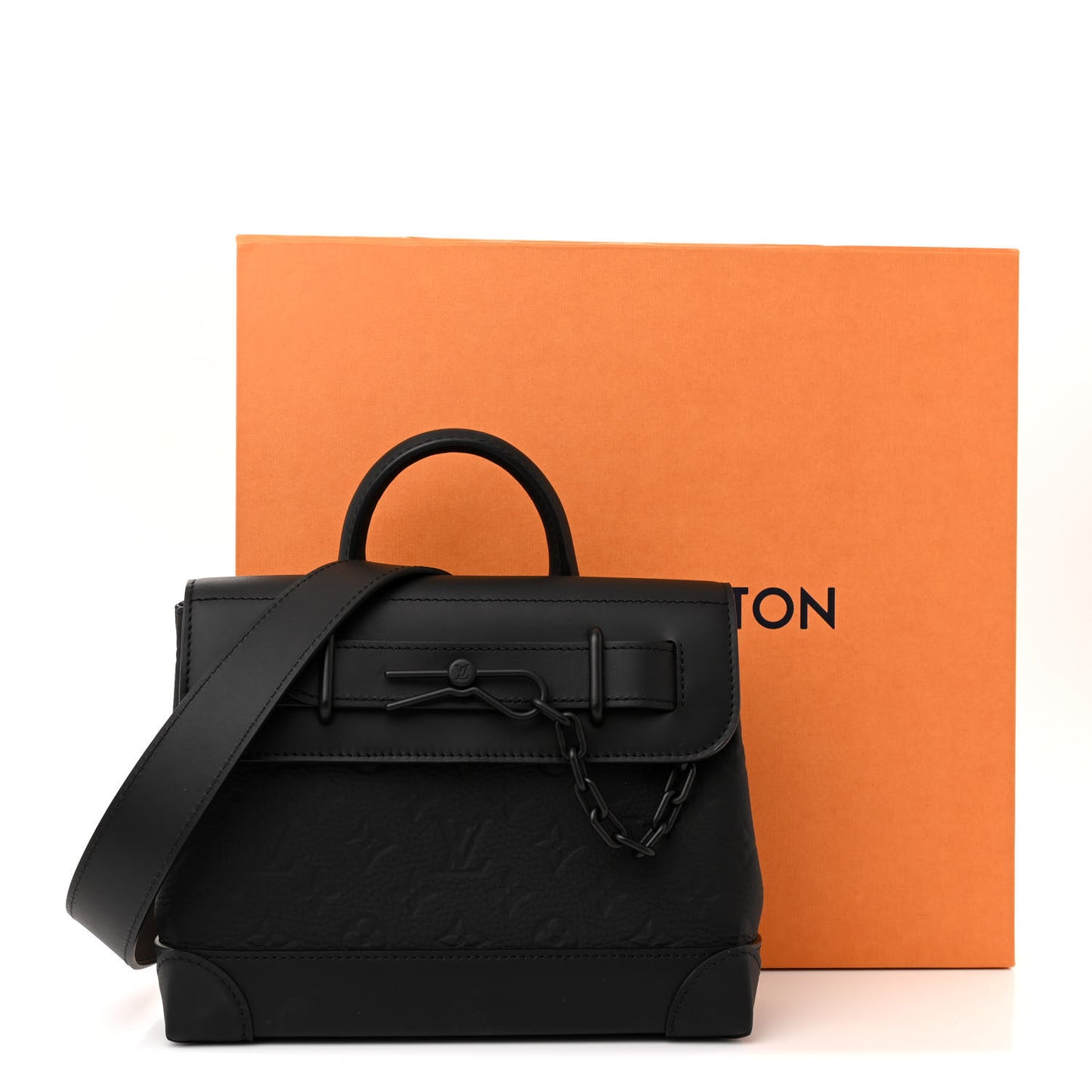 Taurillon Monogram Steamer PM NM Black